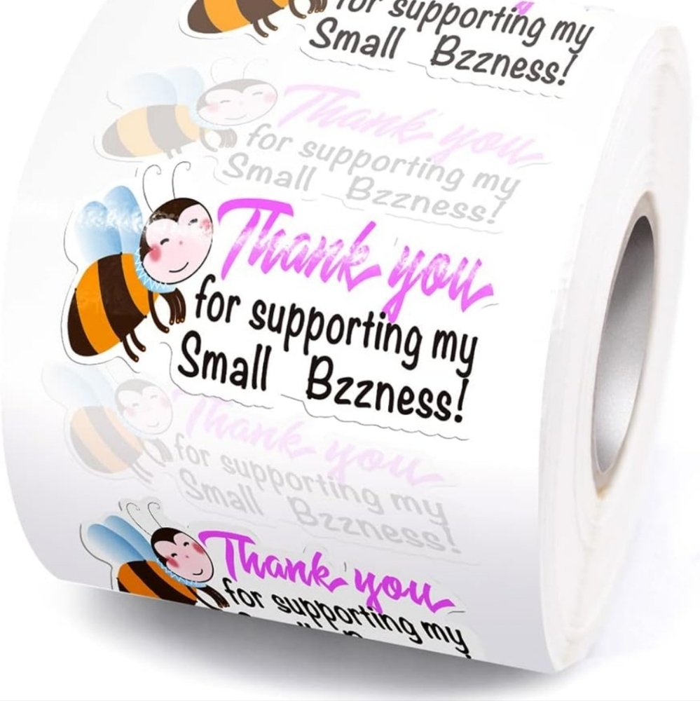 50 ct  Thank You Small Business Stickers for Packages - Picture 2 of 8